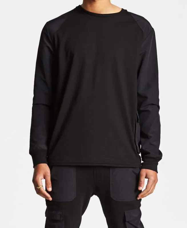 Inversion Long Sleeve T-Shirt Black sold by Neverland