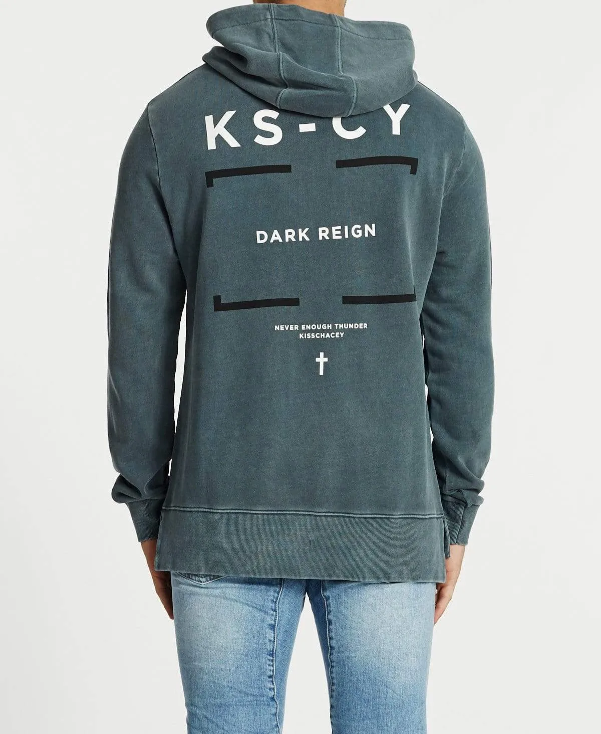 Downpour Stem Hem Hoodie Pigment Slate sold by Neverland product image thumbnail 3