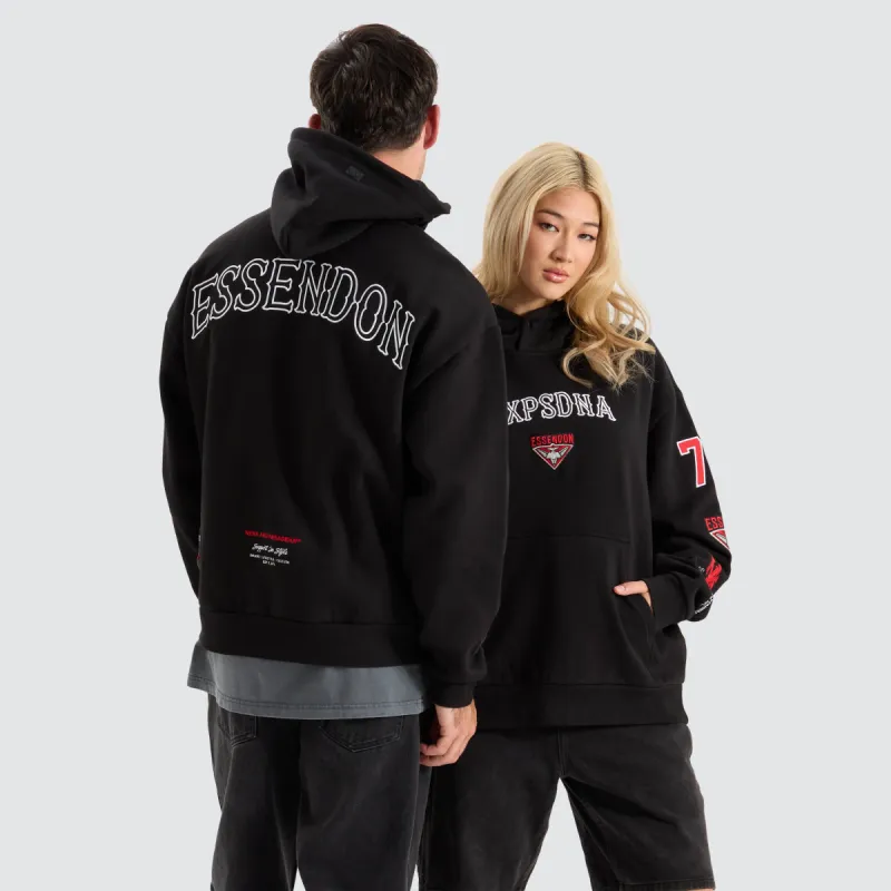 Essendon Bombers AFL Box Fit Hoodie Jet Black sold by Neverland