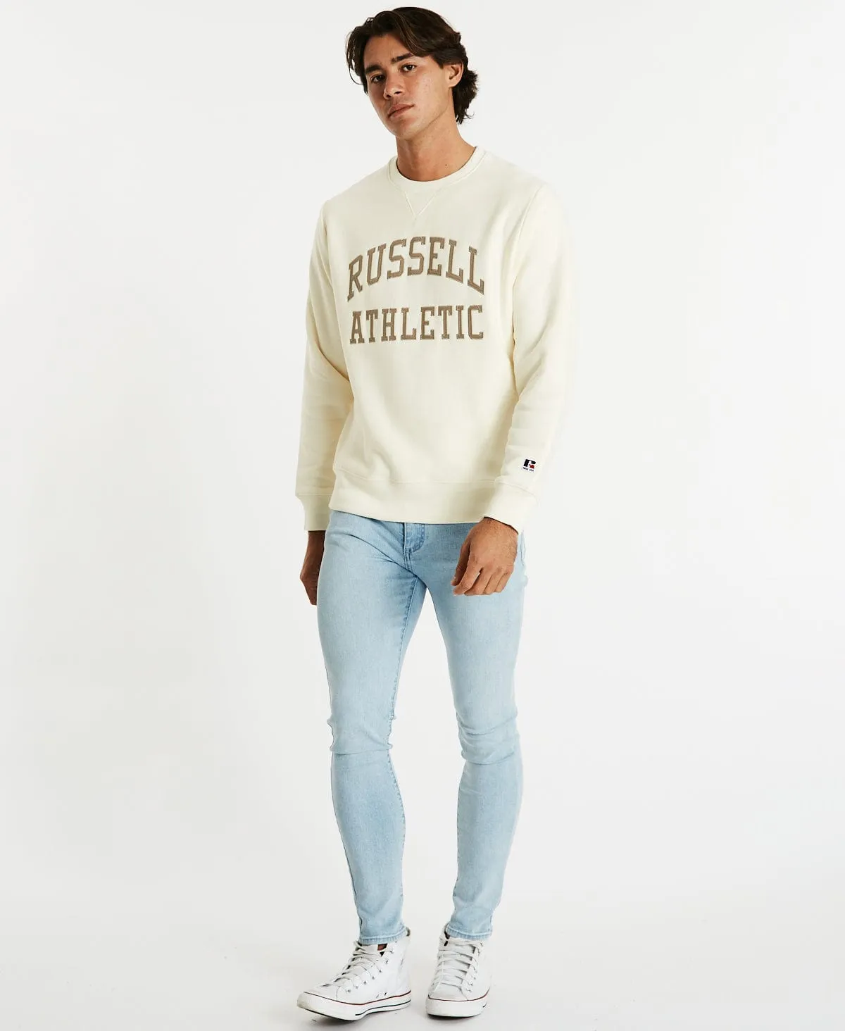 Applique Arch Brand Crew Jumper Soy Neutral sold by Neverland product image thumbnail 4