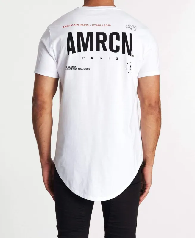 Revolutionnaire Dual Curved T-Shirt White sold by Neverland