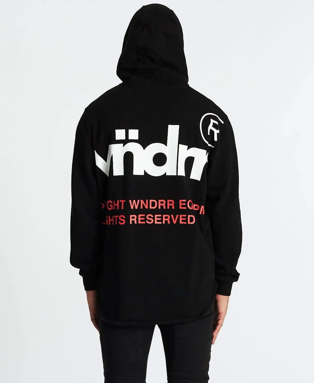 Offcuts Curved Hem Hoodie Black sold by Neverland product image thumbnail 5