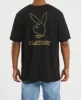 Gold Keyline Bunny Original Fit T-Shirt Black sold by Neverland