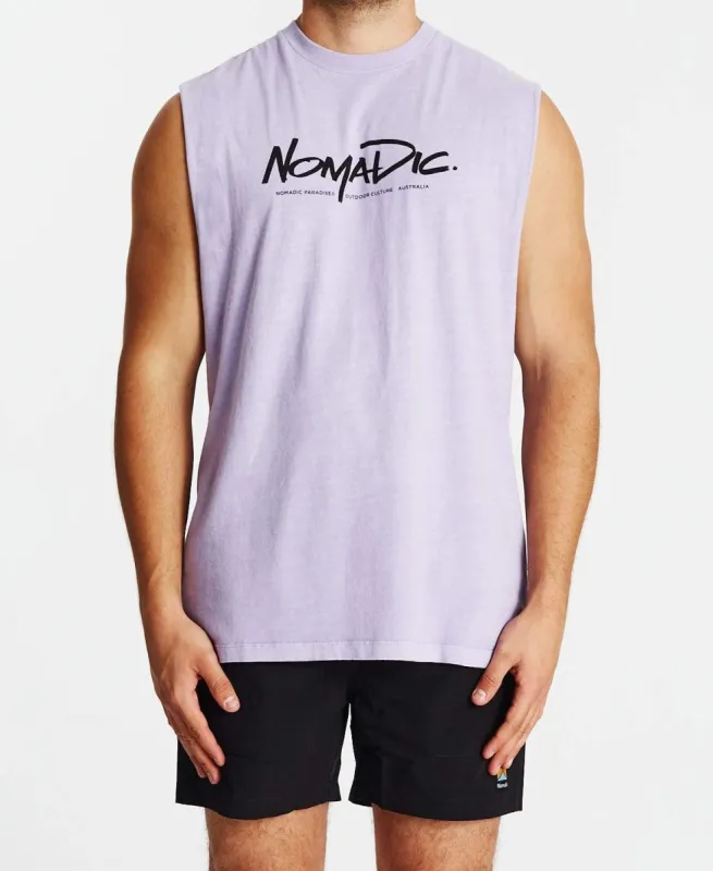 Vacation Standard Muscle Tee Pigment Lavender sold by Neverland