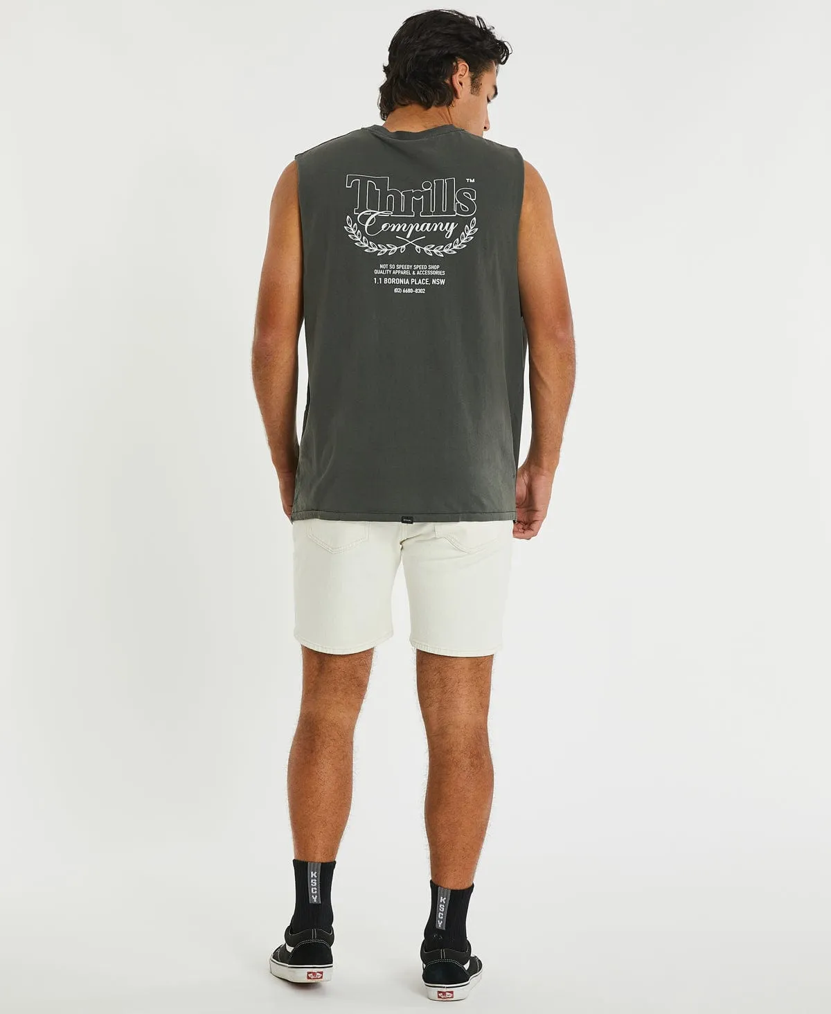 Speed Needs Merch Fit Muscle Tee Merch Black sold by Neverland product image thumbnail 5