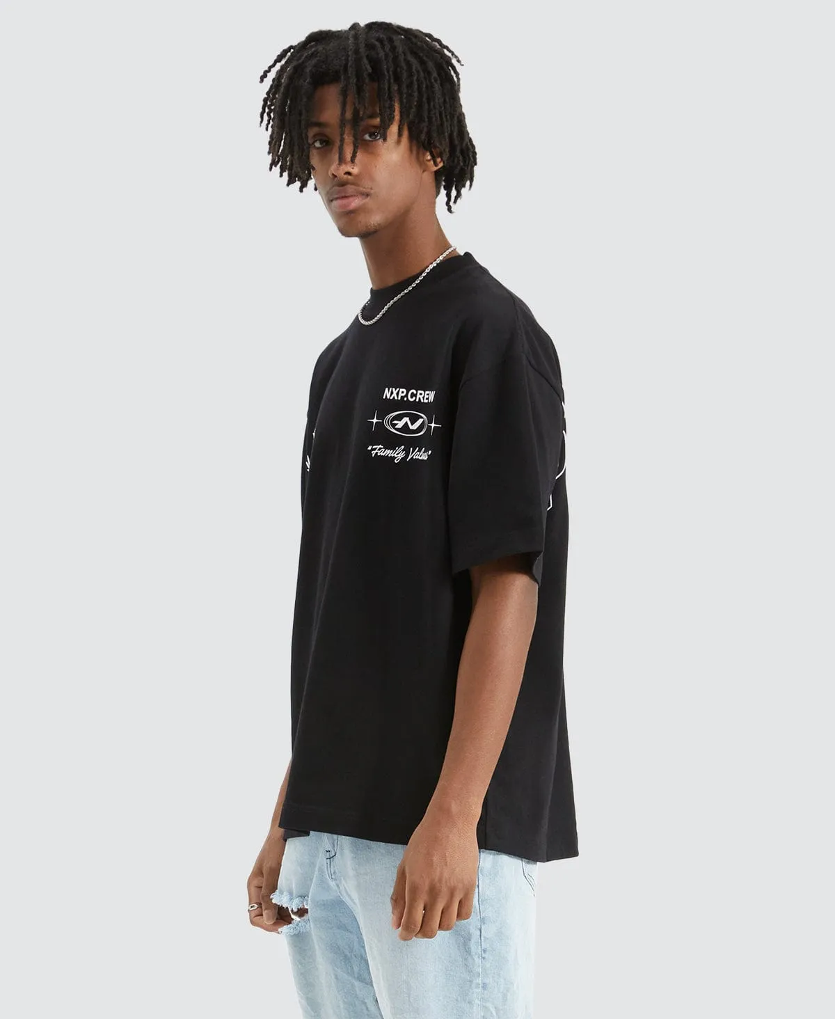 Mode Heavy Street Tee Jet Black sold by Neverland product image thumbnail 5