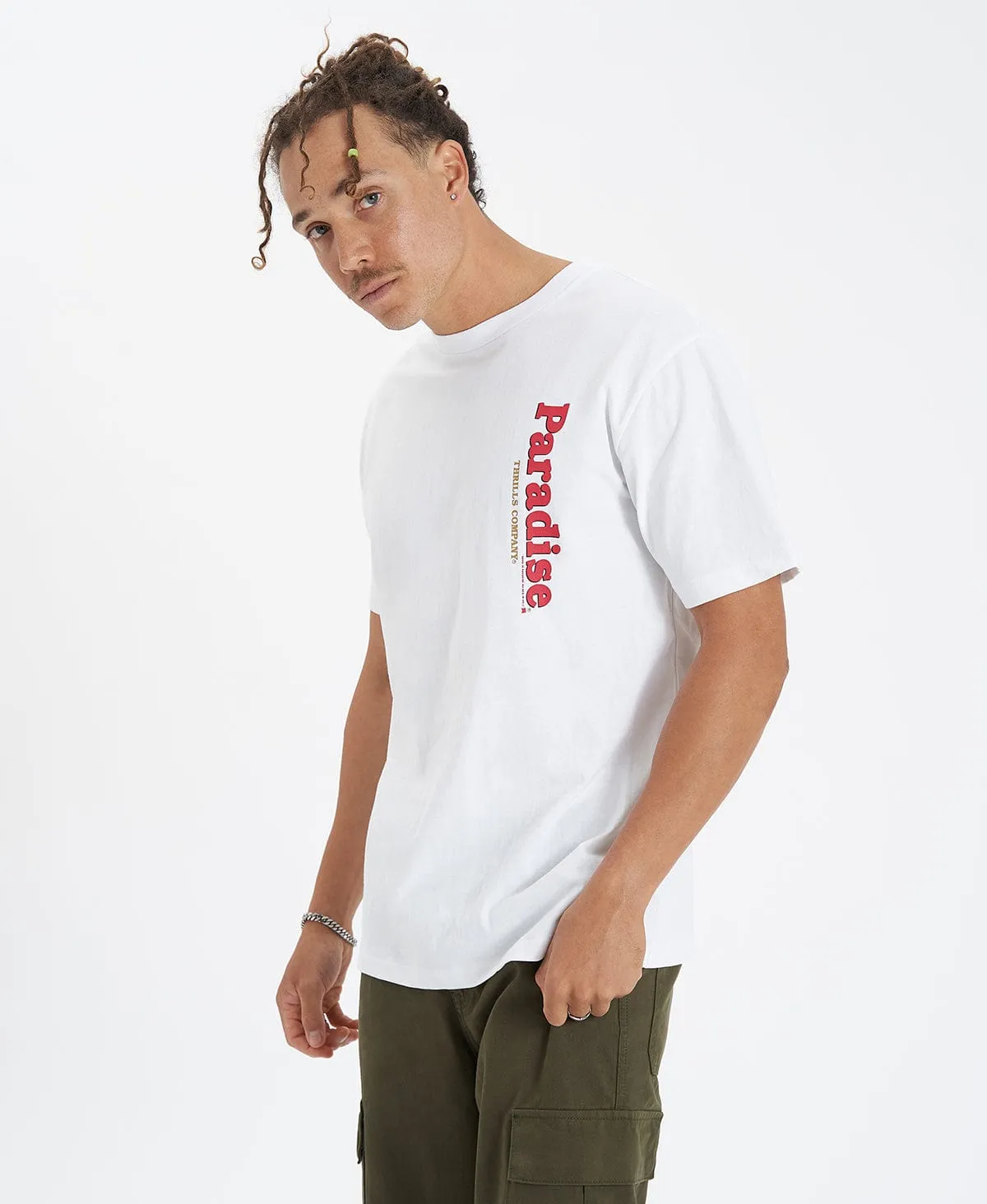 King Of Paradise Merch Fit T-Shirt White sold by Neverland product image thumbnail 4