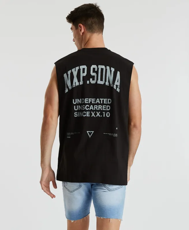 Rival Relaxed Muscle Tee Jet Black sold by Neverland