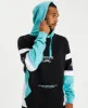 Array Panel Hoodie Black/Teal sold by Neverland