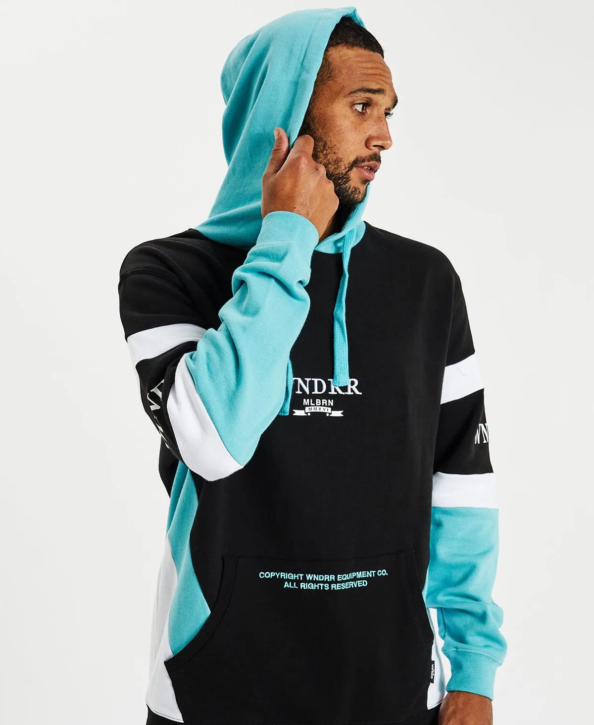 Array Panel Hoodie Black/Teal sold by Neverland product image thumbnail 4