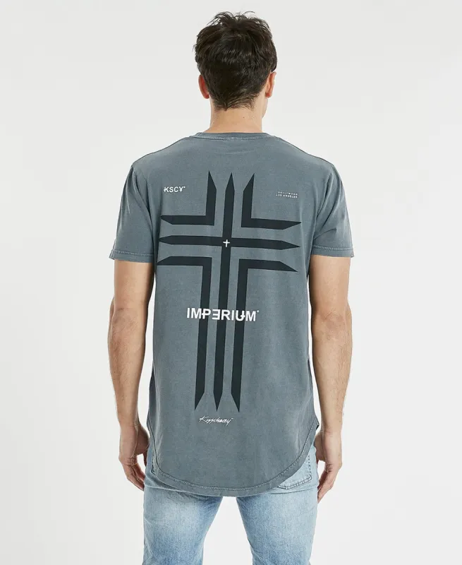 Paseo Dual Curved T-Shirt Pigment Carbon Grey sold by Neverland