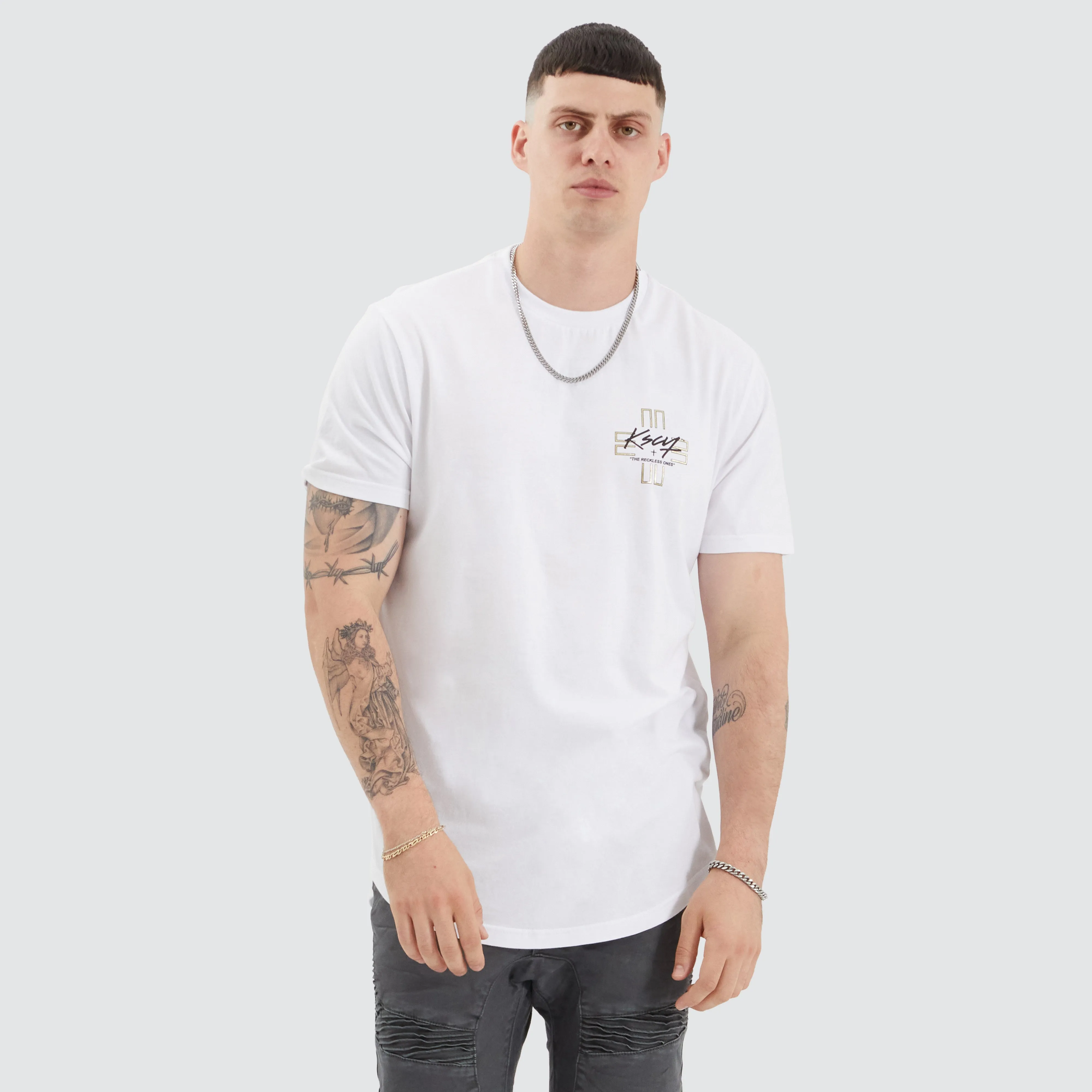 Lent Dual Curved Tee Optical White sold by Neverland product image thumbnail 4