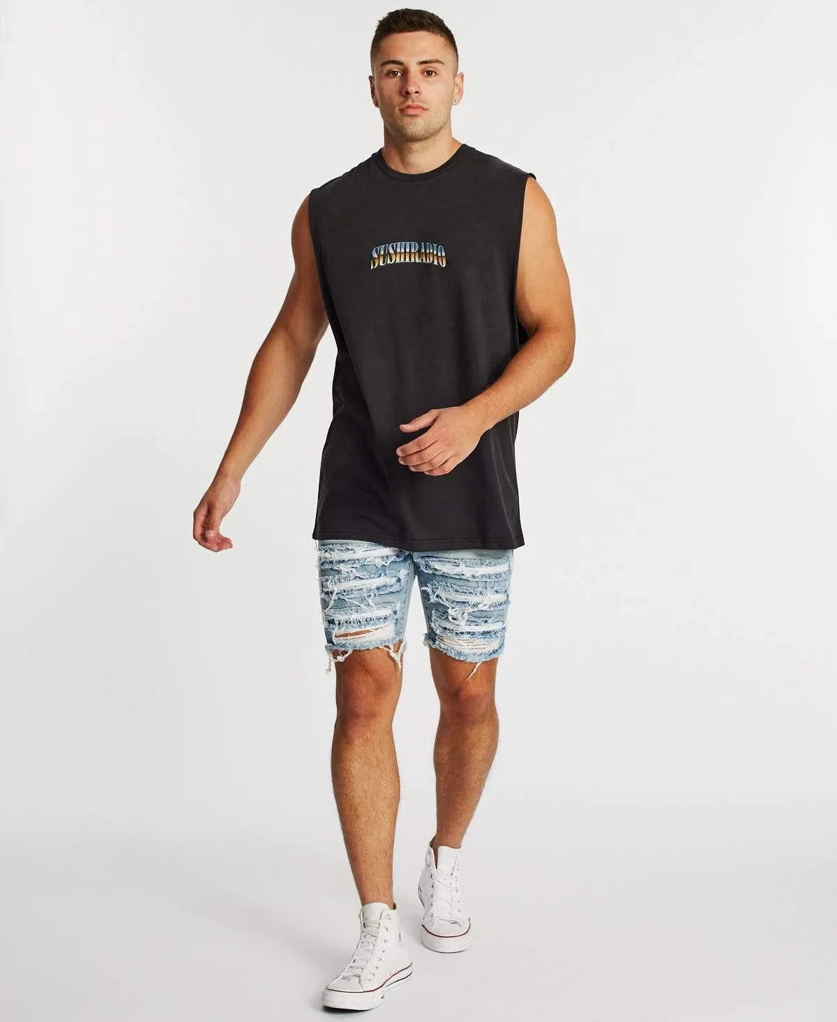 Dissolve Relaxed Muscle Tee Metal Black sold by Neverland product image thumbnail 4