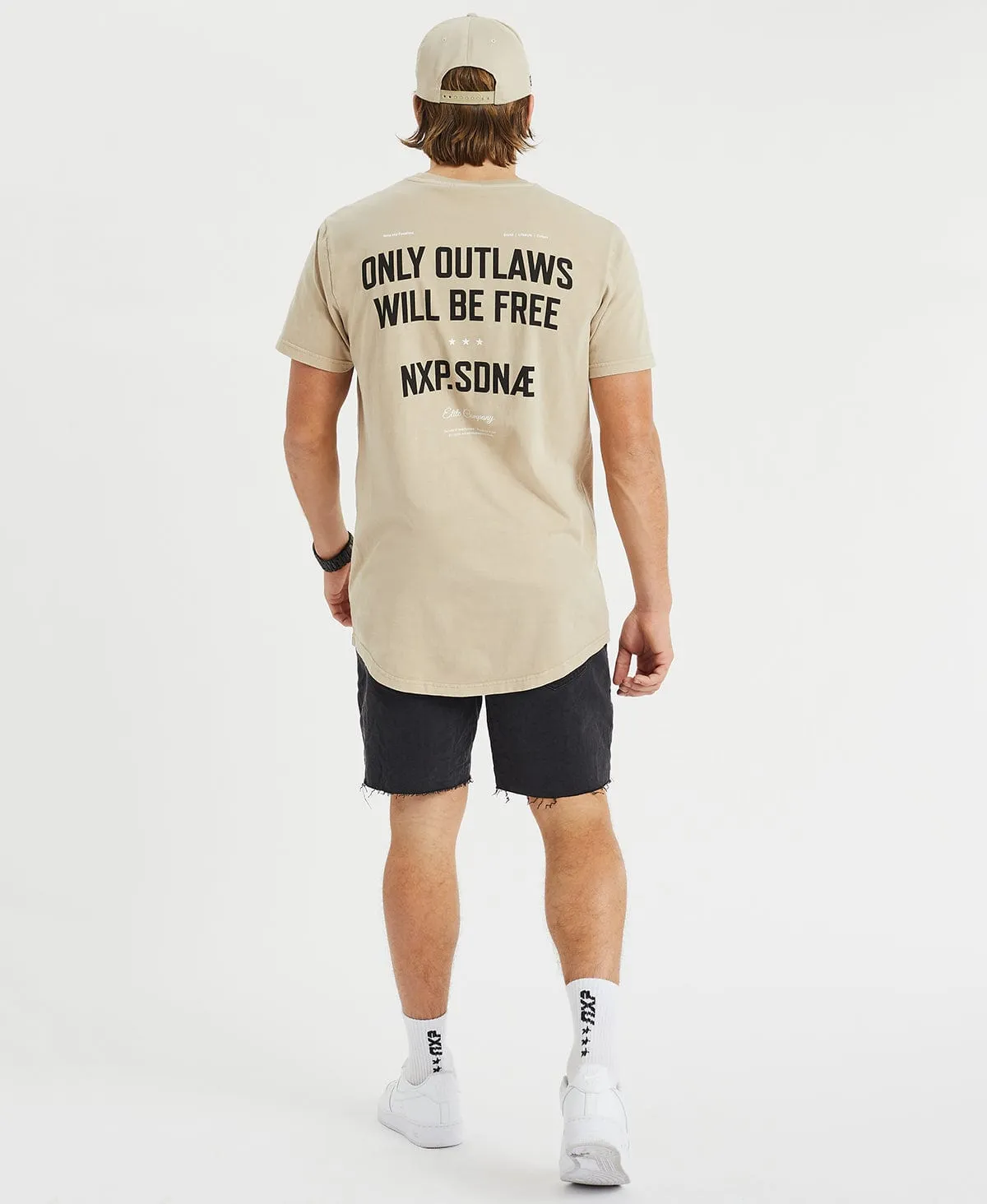 Express Cape Back Tee Pigment Feather Grey sold by Neverland product image thumbnail 4