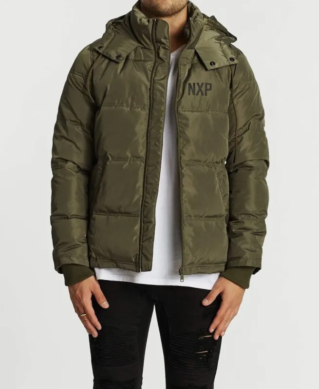 Primal Puffer Jacket Khaki sold by Neverland