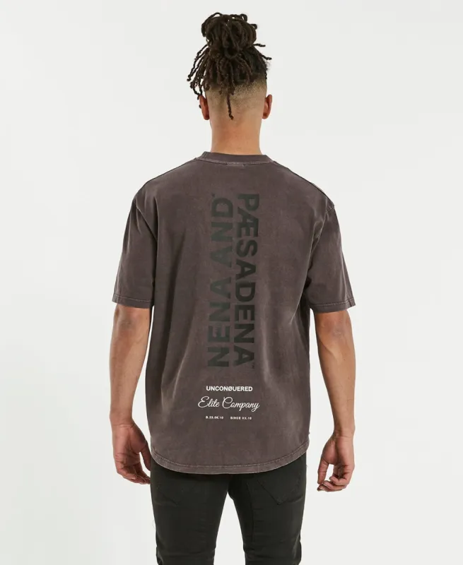Status Box Fit Scoop T-Shirt Pigment Shale Brown sold by Neverland