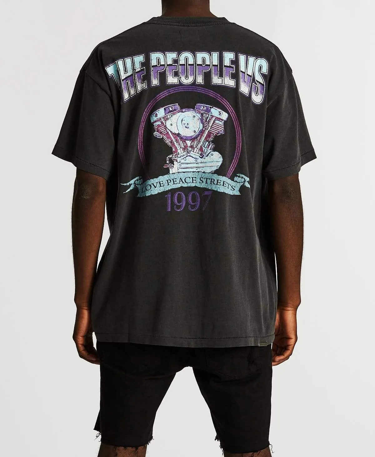 Wolf Pack Vintage T-Shirt Vintage Black sold by Neverland product image thumbnail 2