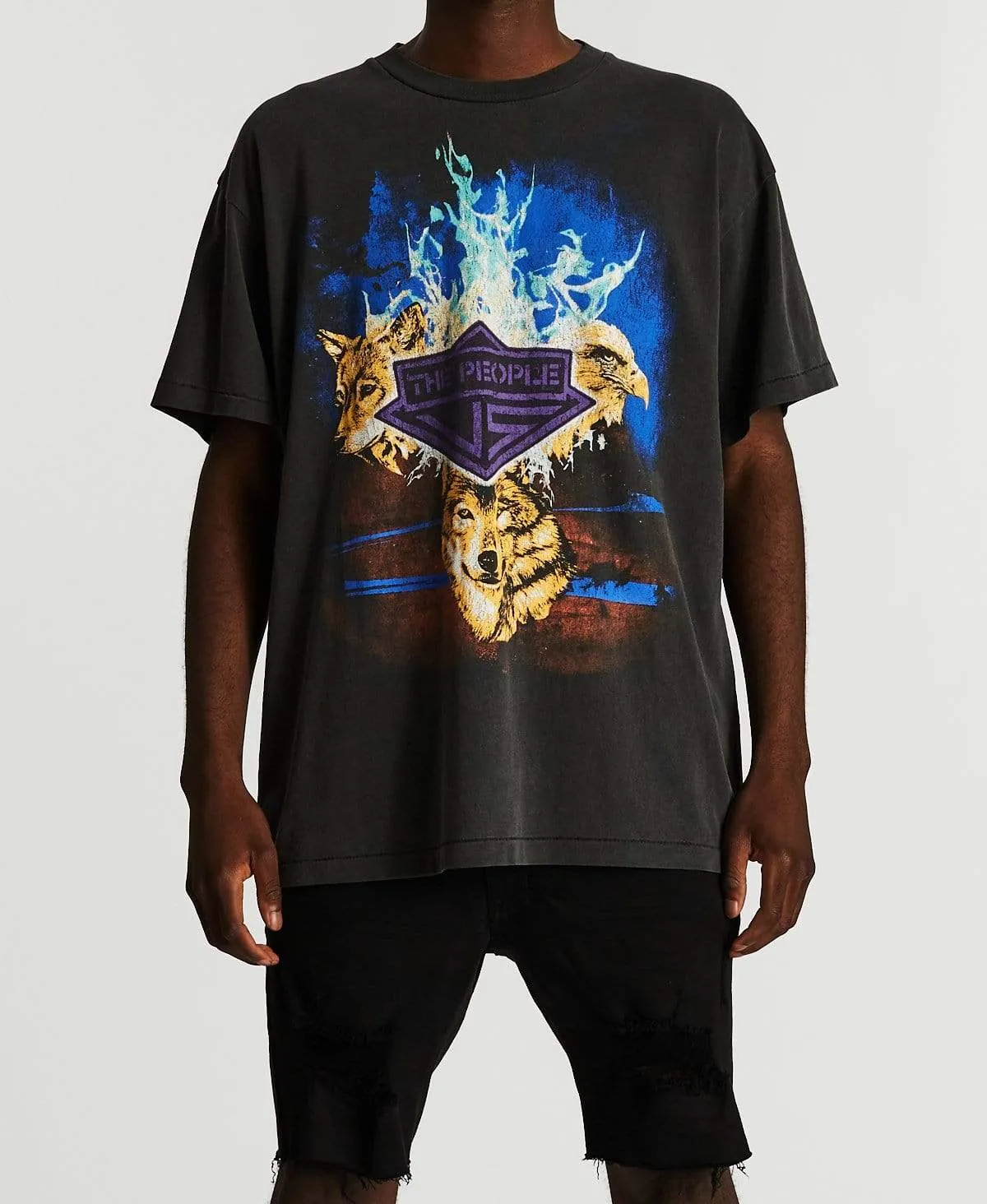 Wolf Pack Vintage T-Shirt Vintage Black sold by Neverland