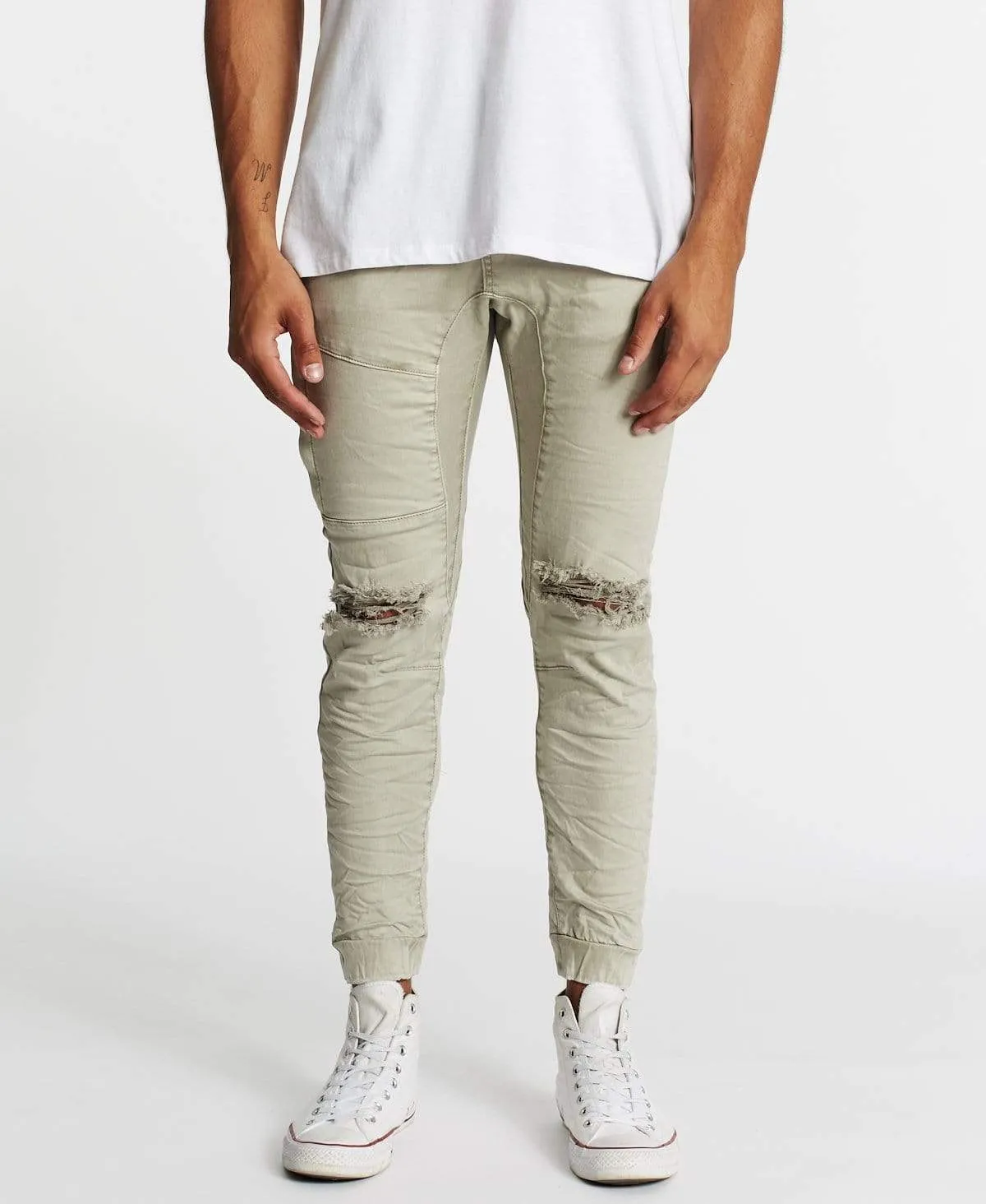 Spartan Denim Jogger Pants Goat sold by Neverland