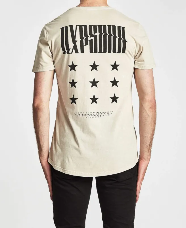 Reckless Cape Back T-Shirt Acid Stone sold by Neverland