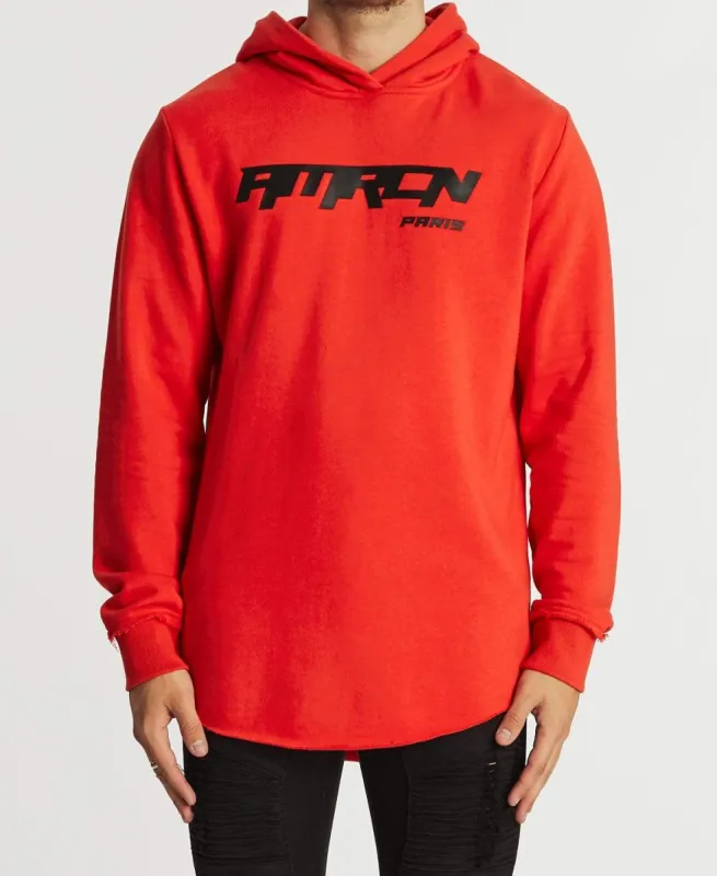 Agite Dual Curved Hoodie Red sold by Neverland