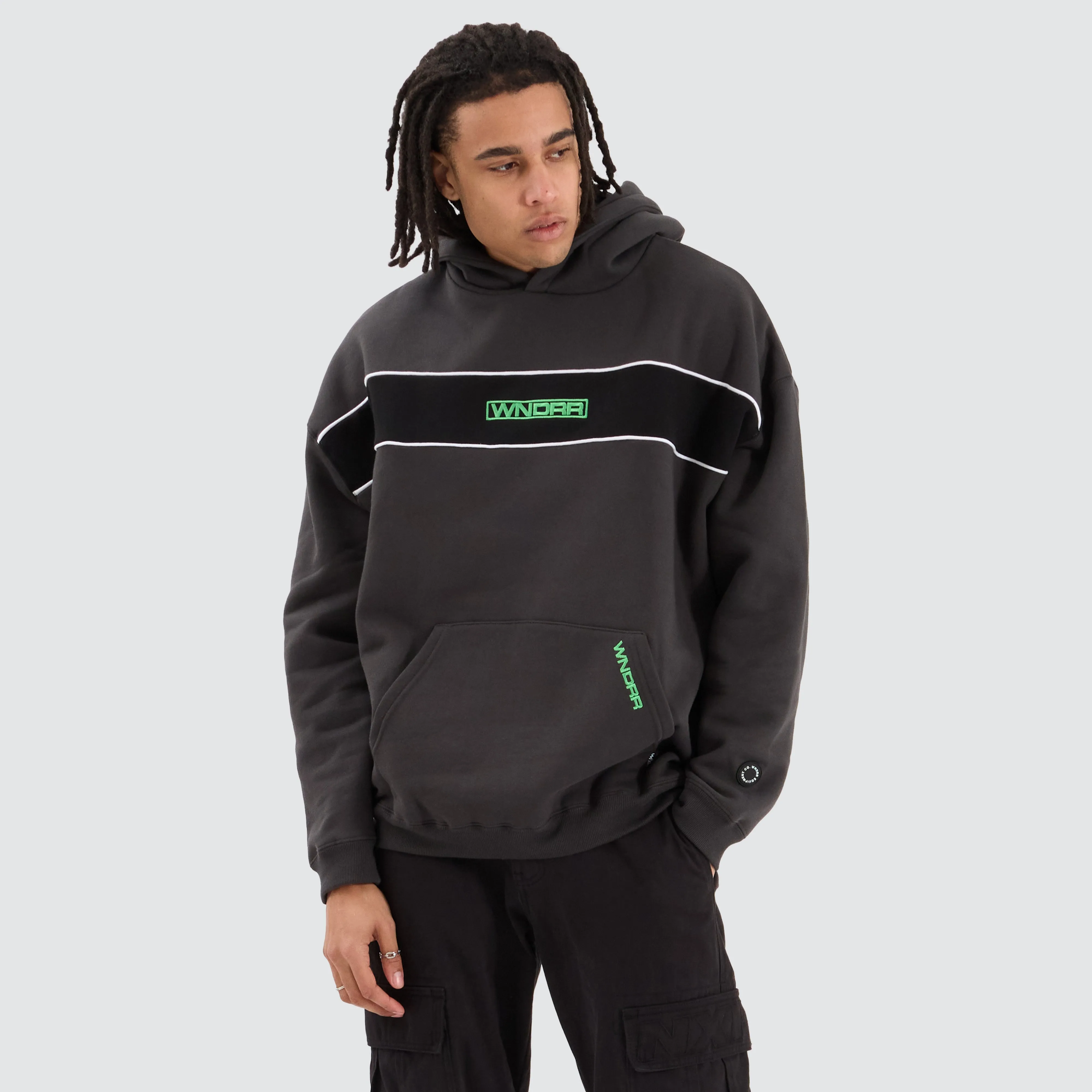 Patron Panel Hood Sweat Black sold by Neverland