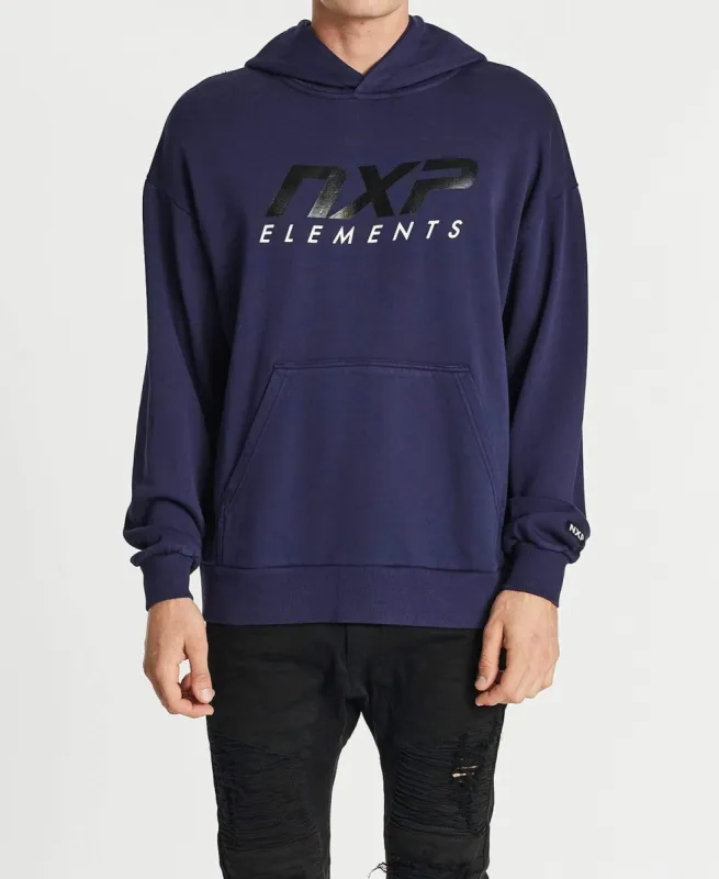 【HOODRICH】Motif Hoodie スウェット パーカー Motif Hoodie - Navy/White/Blue | Parallel