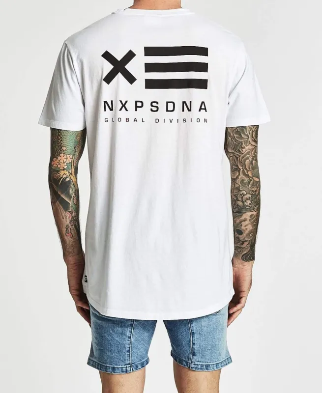 Division Scoop Back T-Shirt White sold by Neverland