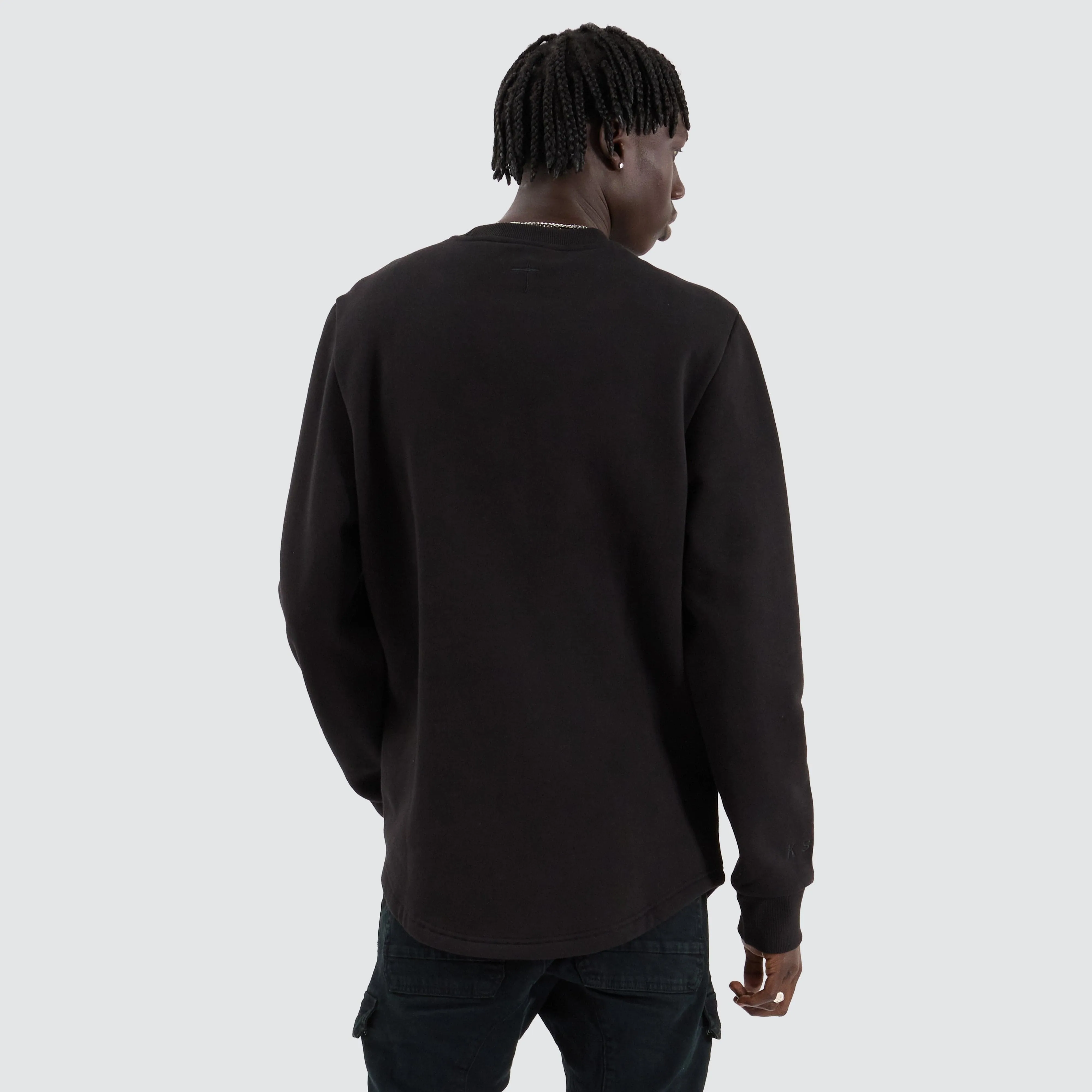 Miles Dual Curved Sweater Jet Black sold by Neverland product image thumbnail 4