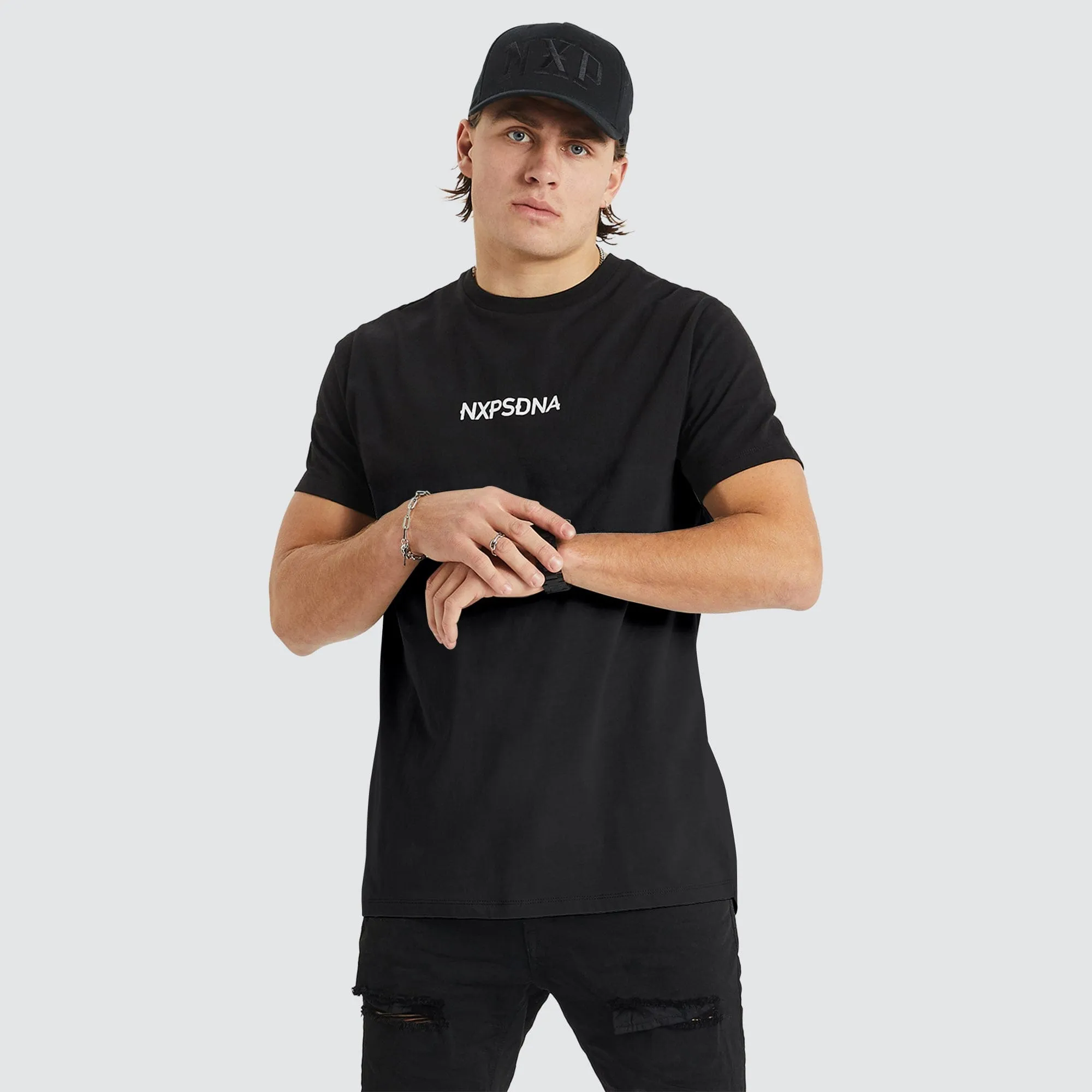 Echelon Cape Back T-Shirt Jet Black sold by Neverland product image thumbnail 2