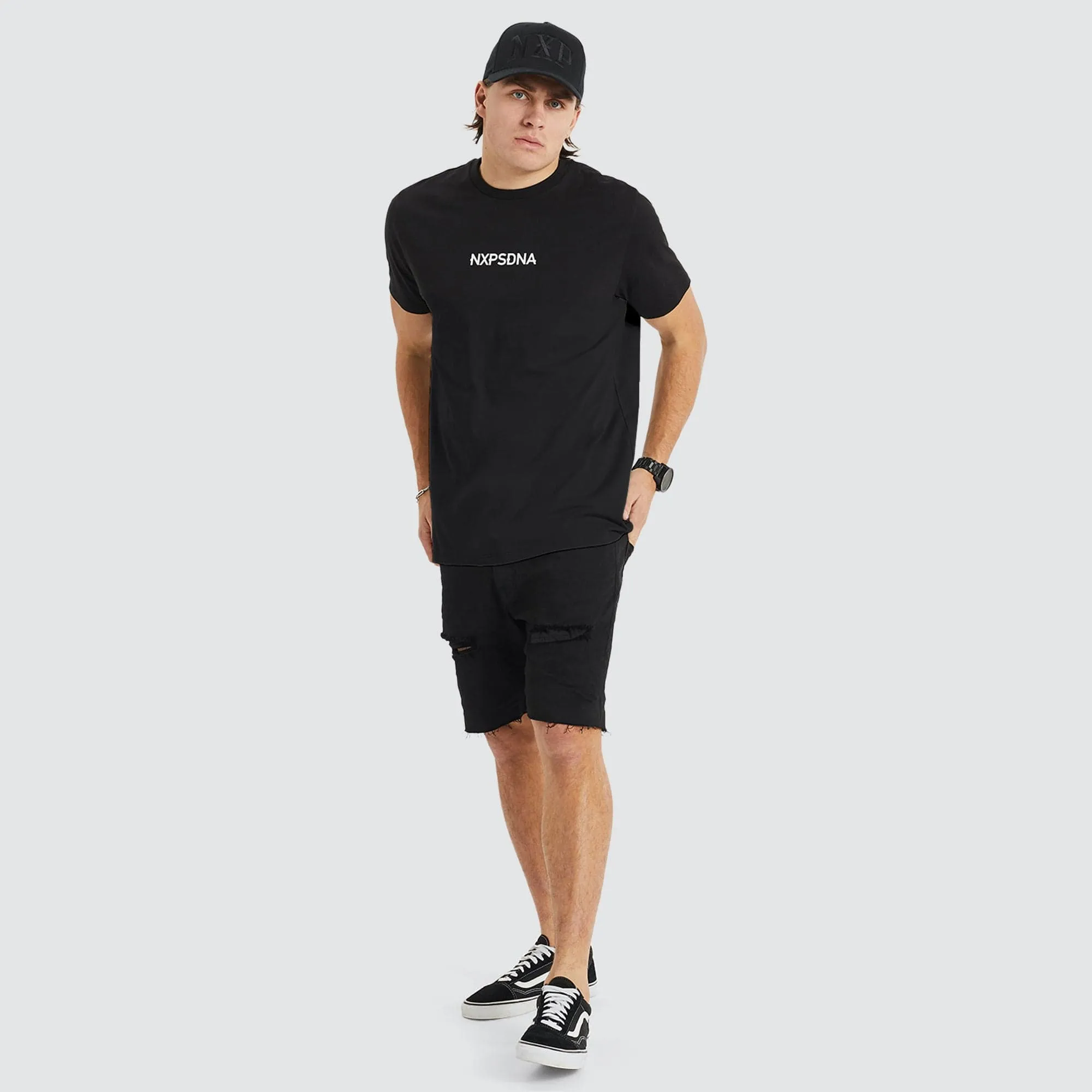 Echelon Cape Back T-Shirt Jet Black sold by Neverland product image thumbnail 4