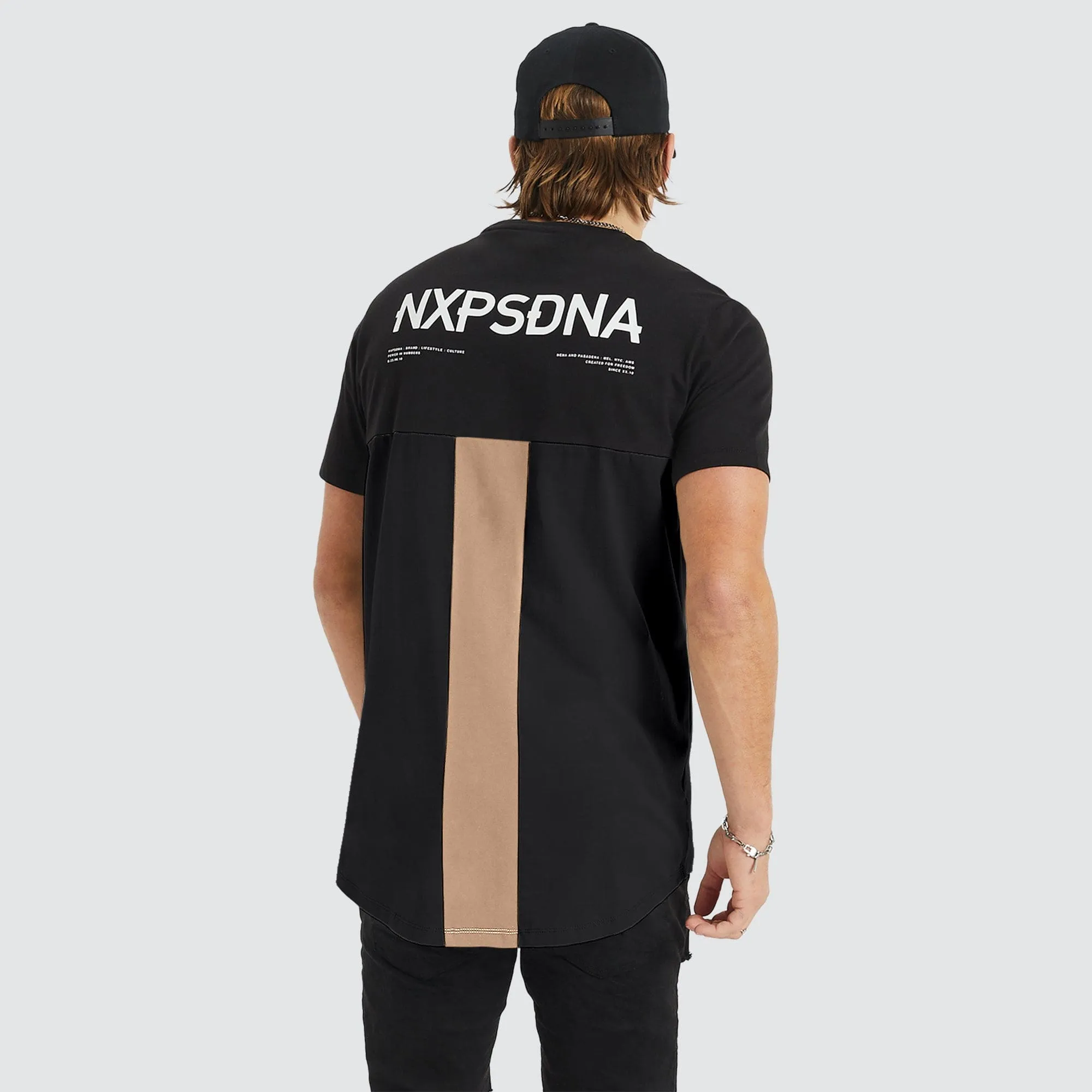 Echelon Cape Back T-Shirt Jet Black sold by Neverland