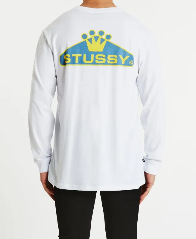 Crowned 50/50 Long Sleeve T-Shirt White sold by Neverland