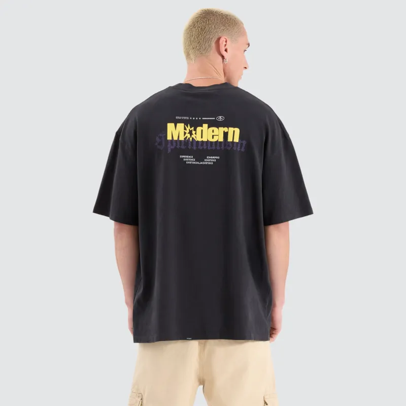 Modern Spiritualism Box Fit Oversized Tee Black sold by Neverland
