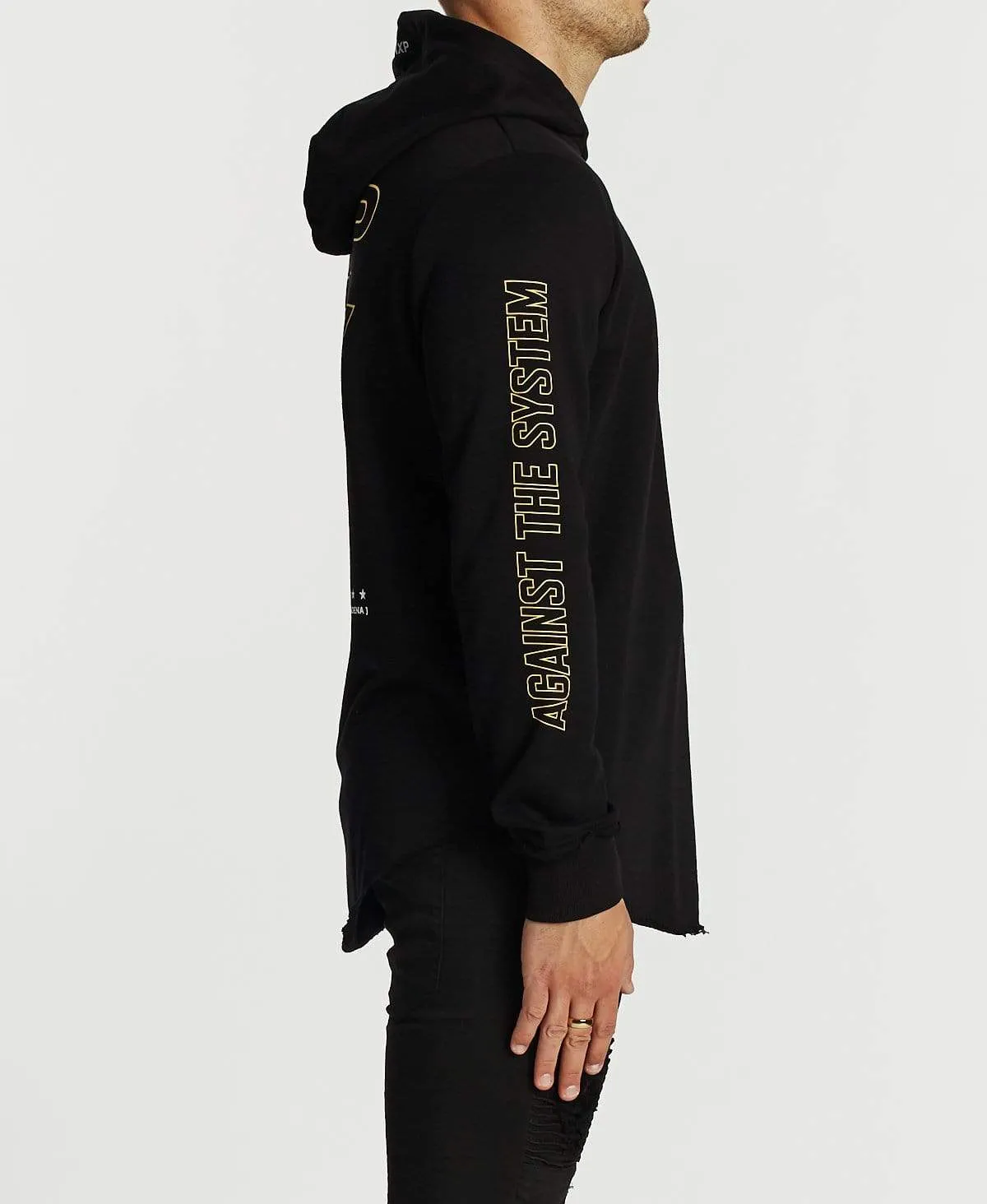 Systems Dual Curve Hoodie Jet Black sold by Neverland product image thumbnail 3