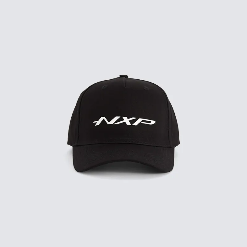Rebate 5 Panel Curved Peak Cap Black sold by Neverland
