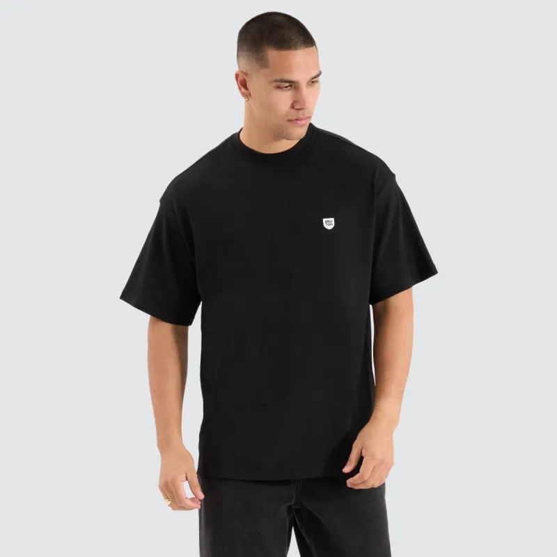 Brixton Shield Heavyweight Tee Black sold by Neverland