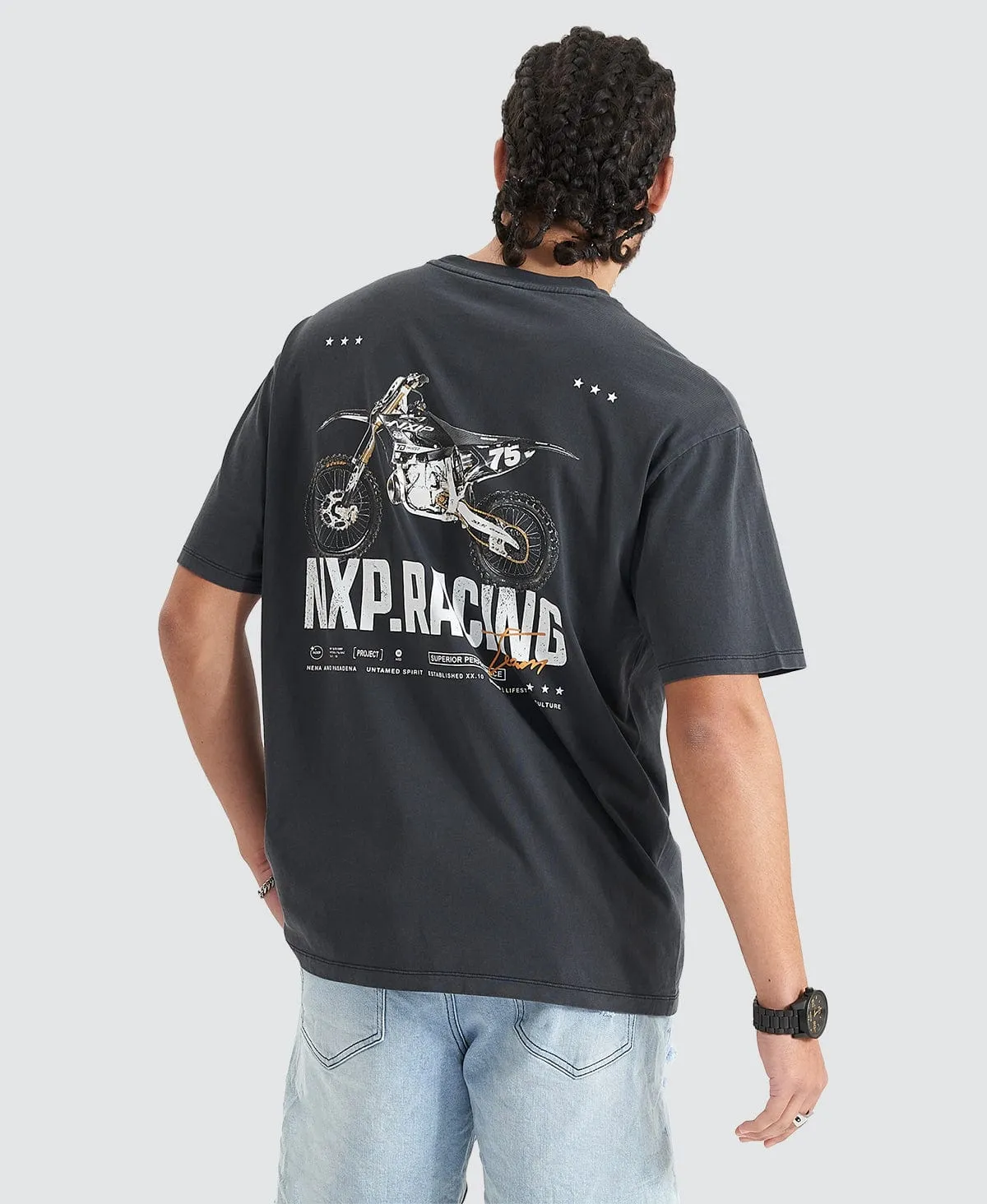 Kingside Heavy Box Fit Tee Pigment Black sold by Neverland