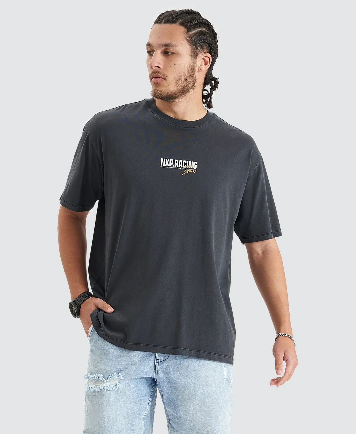 Kingside Heavy Box Fit Tee Pigment Black sold by Neverland product image thumbnail 4