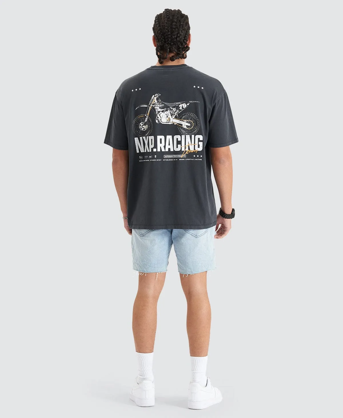 Kingside Heavy Box Fit Tee Pigment Black sold by Neverland product image thumbnail 5