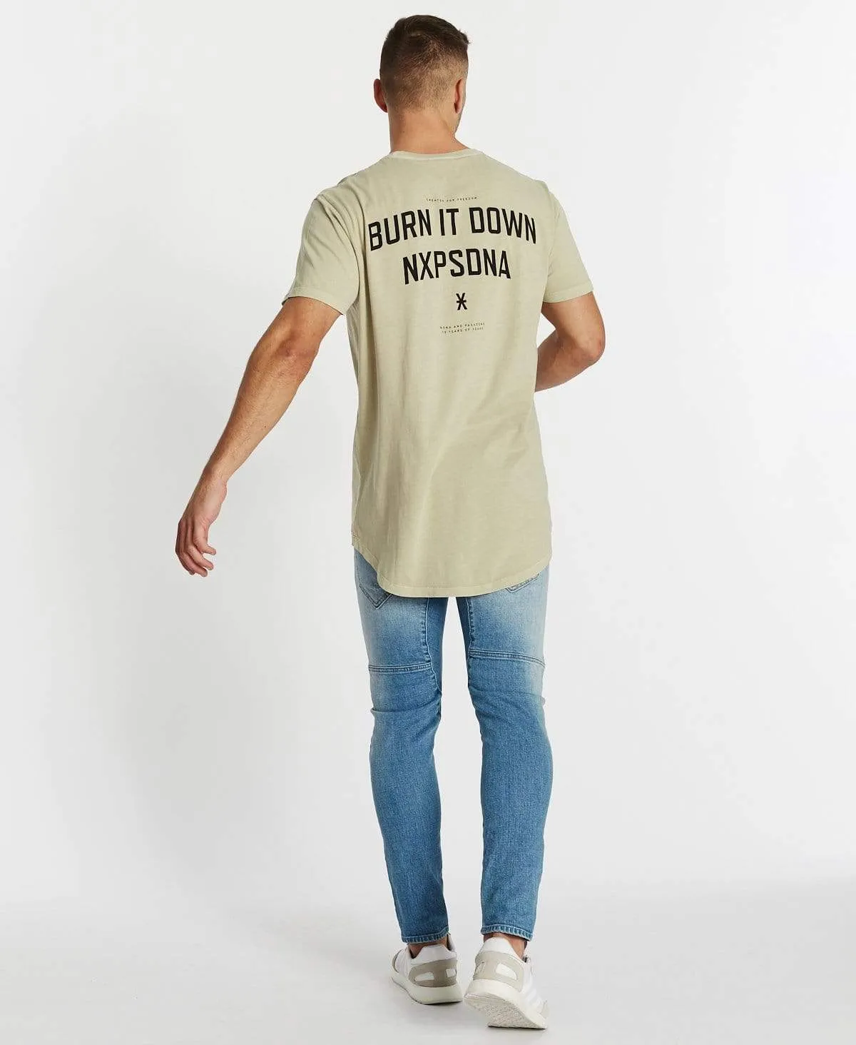 Burn It Down Cape Back T-Shirt Pigment Sand sold by Neverland product image thumbnail 5