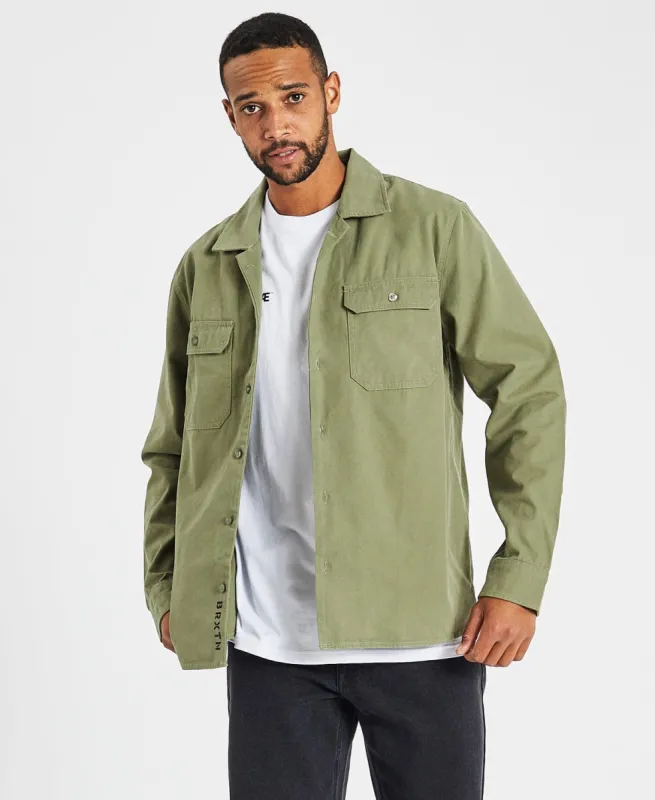 Bowery Surplus Long Sleeve Over Shirt Olive Green sold by Neverland