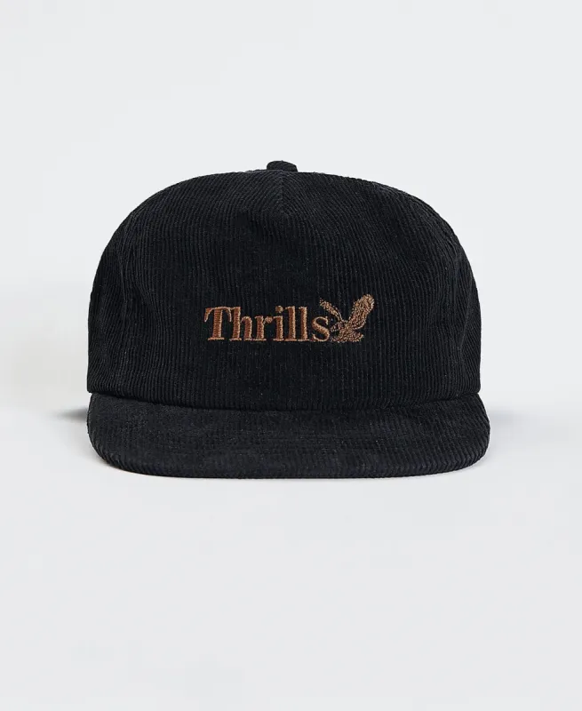 Thrills Union 6 Panel Cap Black sold by Neverland