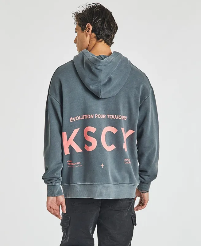 Surf Rider Relaxed Hoodie Pigment Carbon Black sold by Neverland