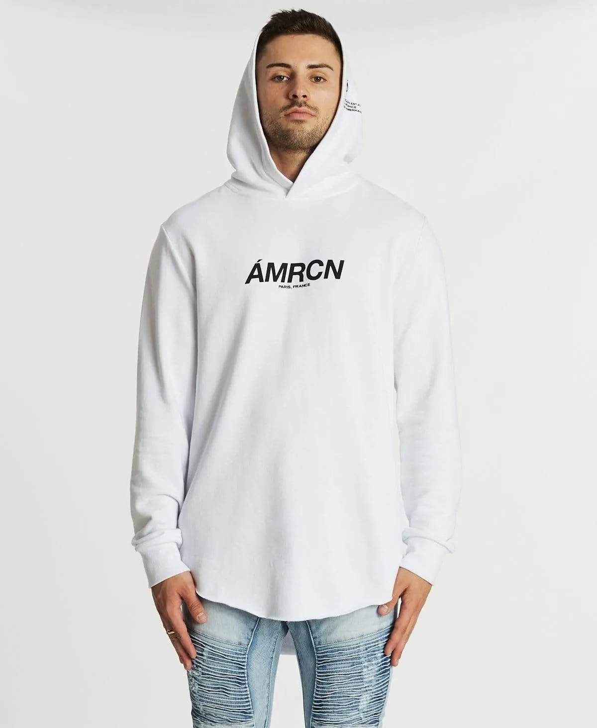 Jeune Dual Curved Hoodie White sold by Neverland product image thumbnail 4