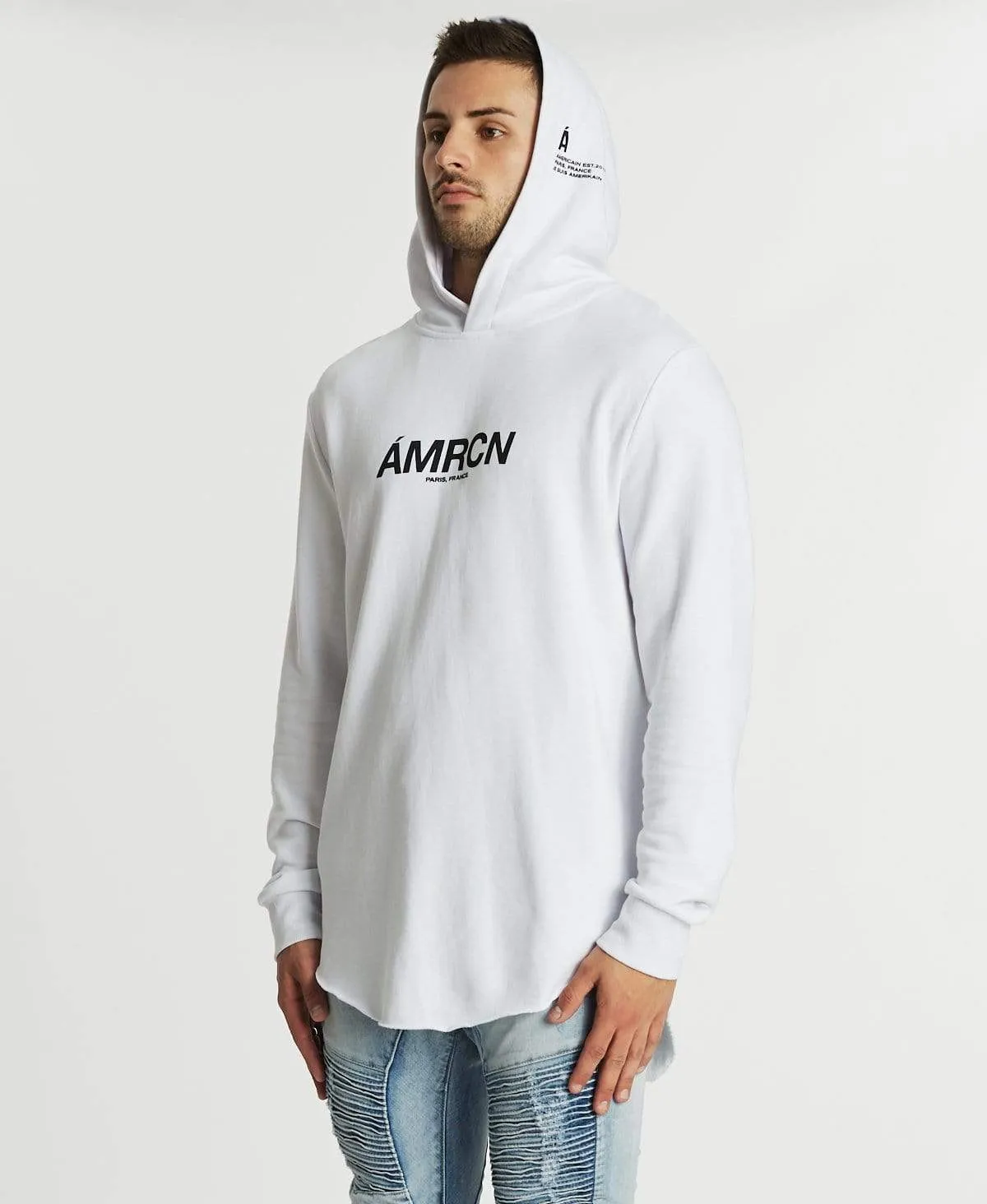 Jeune Dual Curved Hoodie White sold by Neverland product image thumbnail 5