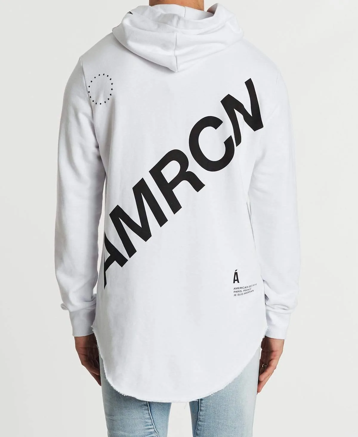 Jeune Dual Curved Hoodie White sold by Neverland