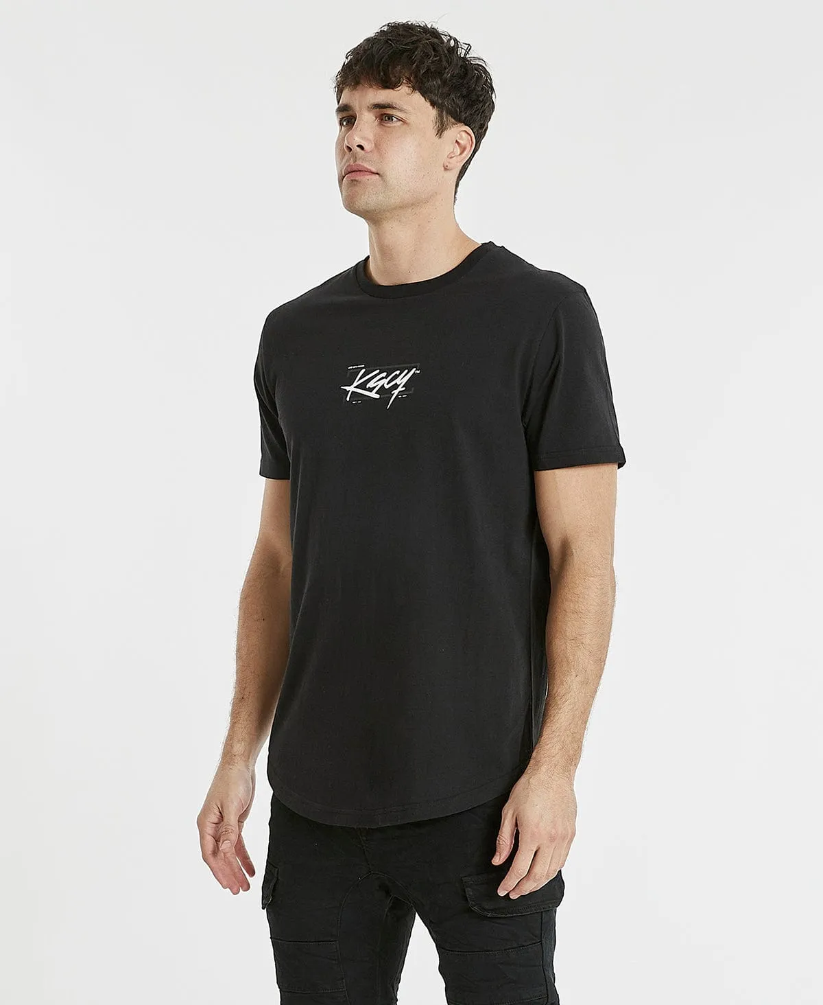 Academy Dual Curved T-Shirt Jet Black sold by Neverland product image thumbnail 5