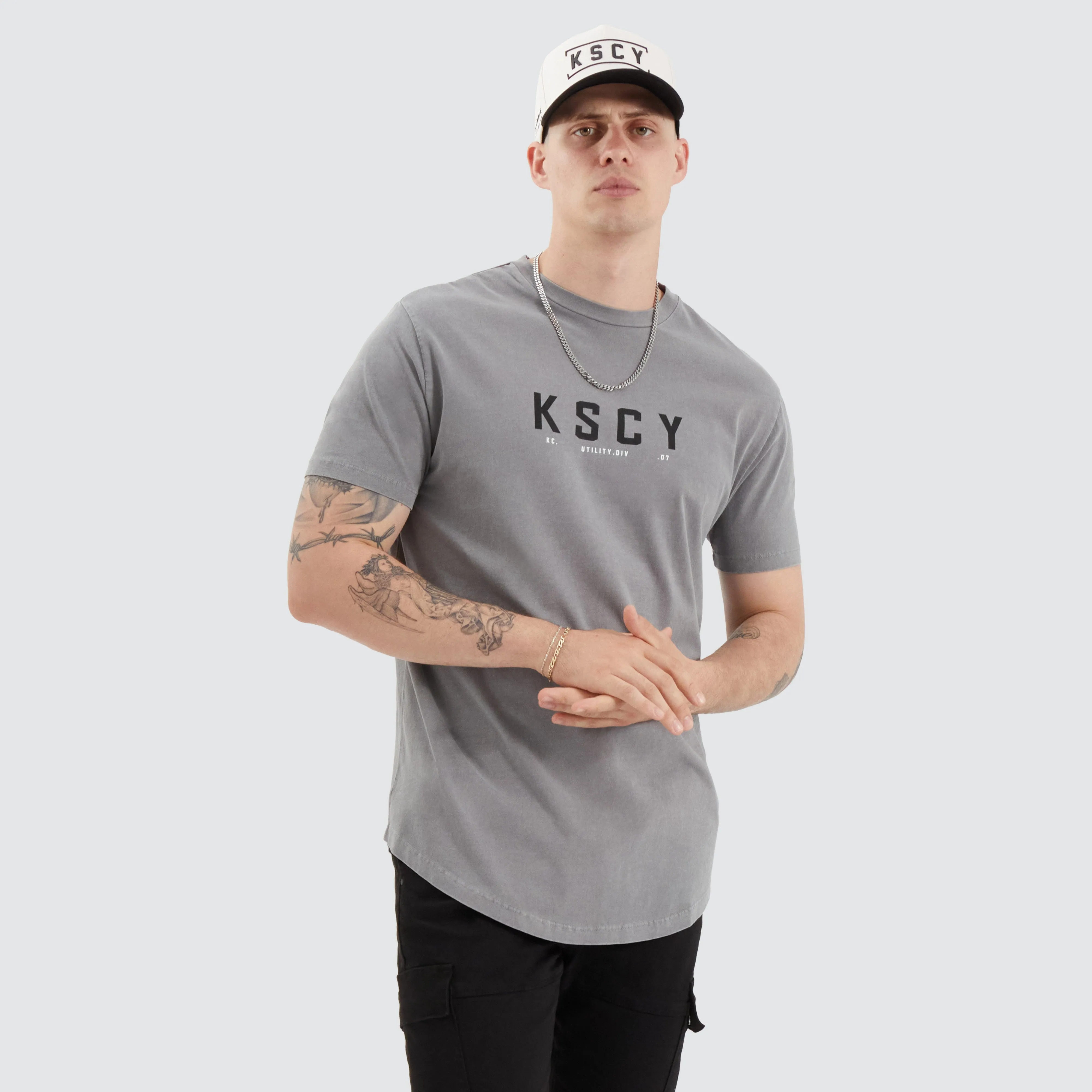 Ilment Dual Curved Tee Pigment Frost Grey sold by Neverland product image thumbnail 2