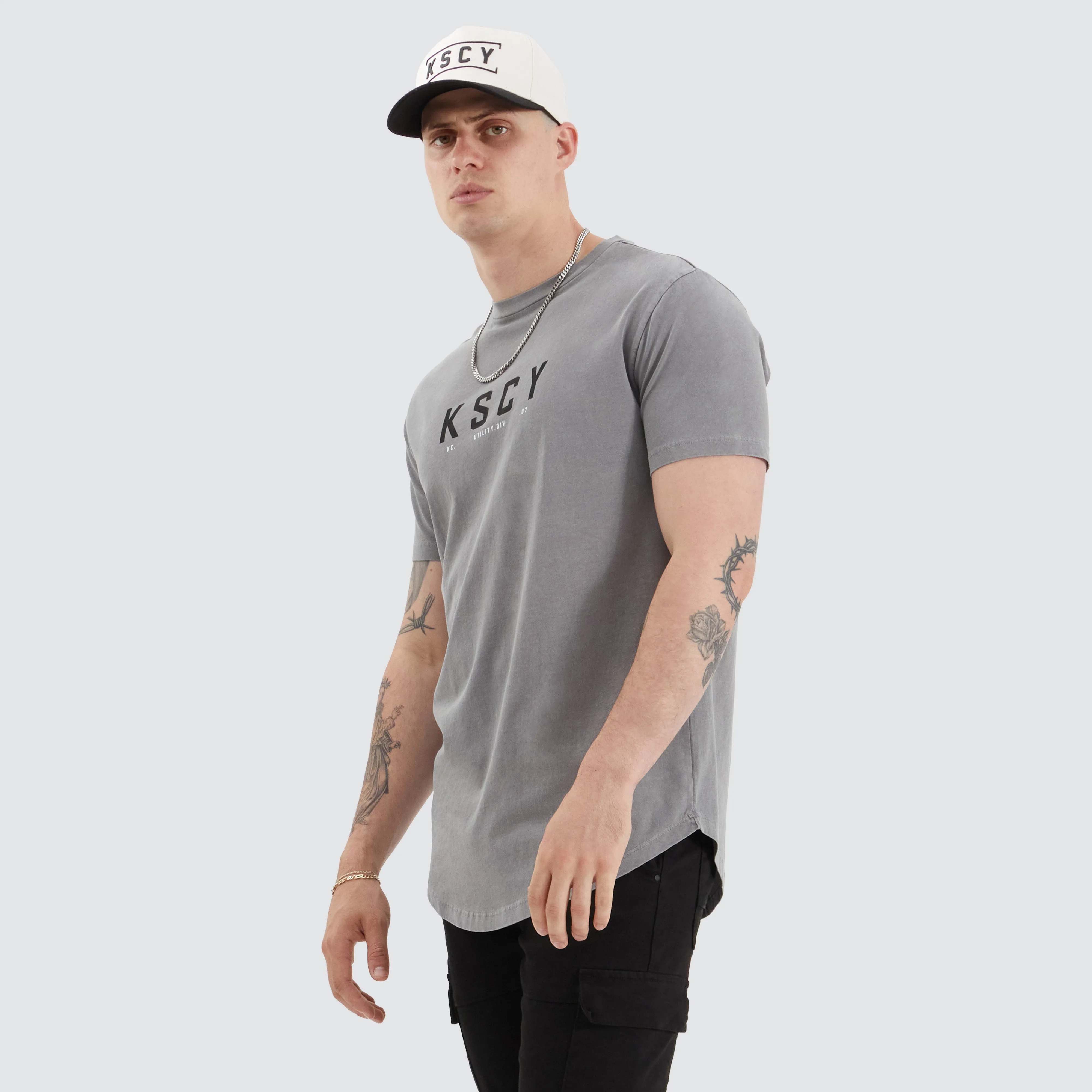 Ilment Dual Curved Tee Pigment Frost Grey sold by Neverland product image thumbnail 5
